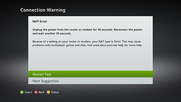 Xbox 360 Nat Type Is Set To Strict Or Moderate