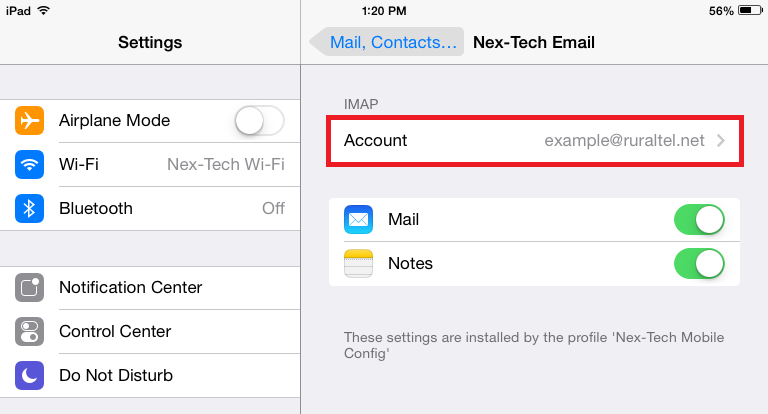 IOS Automatic Email Setup